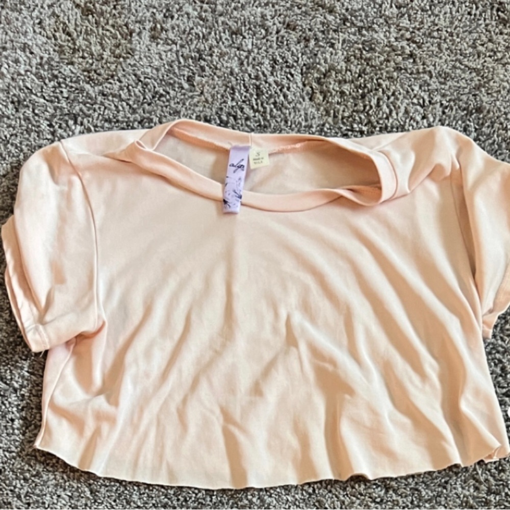 Coral crop top